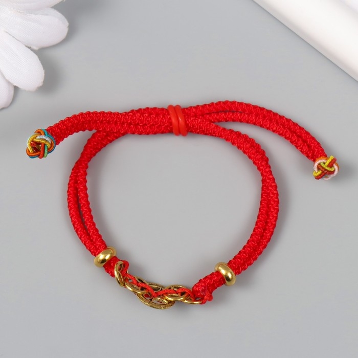 Браслет фен-шуй Браслет фен-шуй "Монетки" регулируемая длина