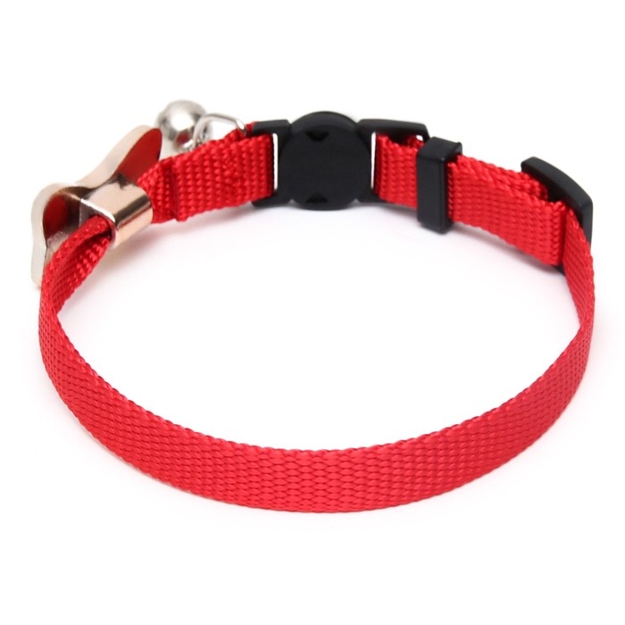 Ошейник кошачий Ошейник кошачий "Бантик" со стразами, 30 х 1 см, красный