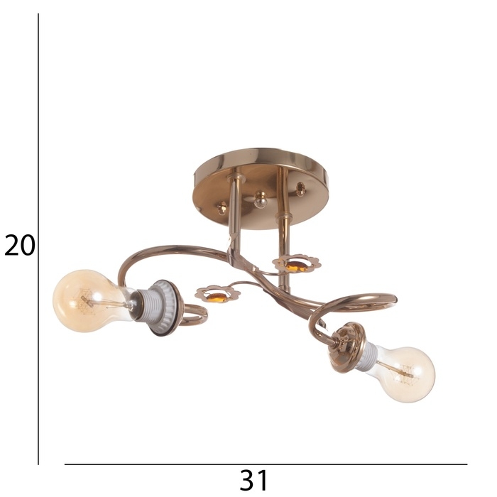 Люстра Люстра "Виола" БП 2х40Вт Е27 Золото МОДЕЛЬ: 2612379