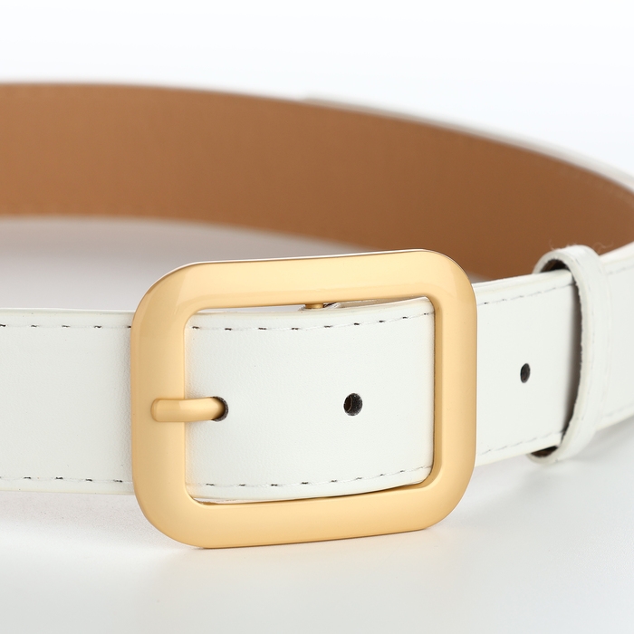 Ремень женский, ширина 3,5 см, цвет белый Ремень женский, ширина 3,5 см, цвет белый