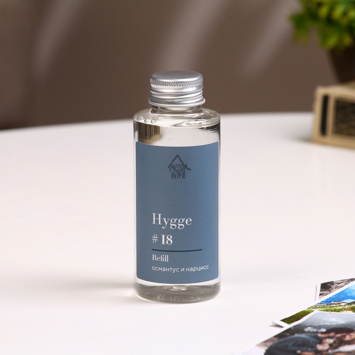 Наполнитель для ароматического диффузора Хюгге #18 Османтус и нарцисс 100 мл Наполнитель для ароматического диффузора Хюгге #18 Османтус и нарцисс 100 мл