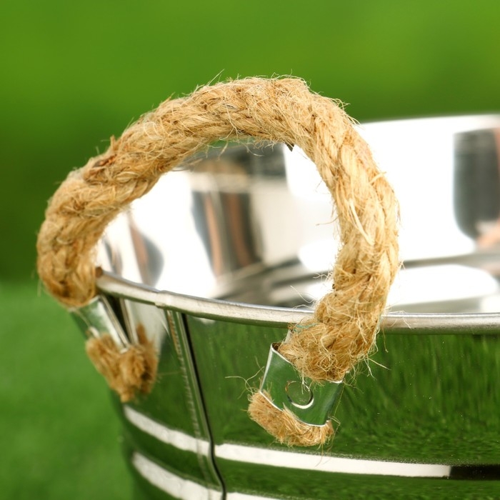 Кашпо  Кашпо "Ведерко Элла" низкое, 17х13х11см