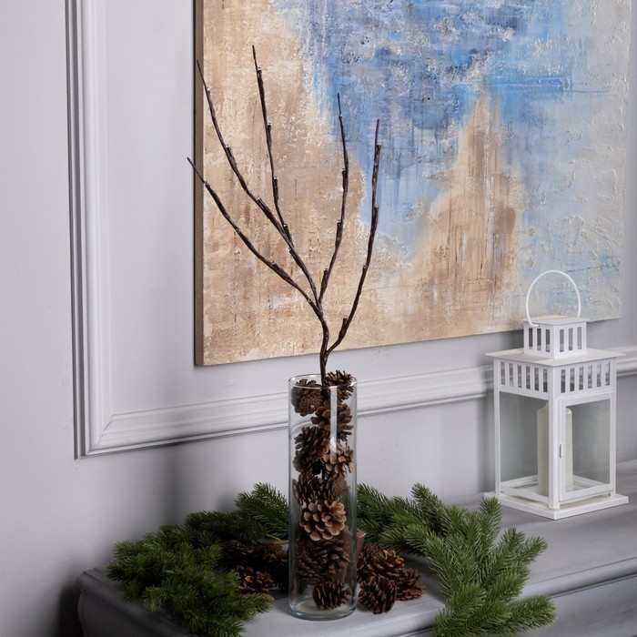 Светодиодная ветка 70 см, 20 LED, коричневая, AAх2 (не в комплекте), свечение белое Светодиодная ветка 70 см, 20 LED, коричневая, AAх2 (не в комплекте), свечение белое