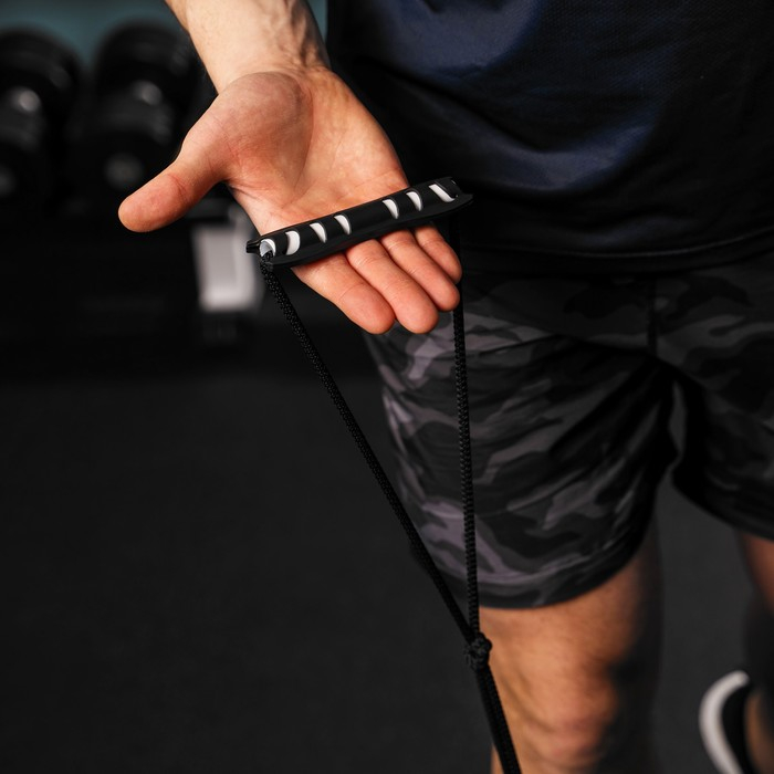 Эспандер ONLYTOP для лыжника, боксёра, пловца, двойная резина, с жёсткими ручками