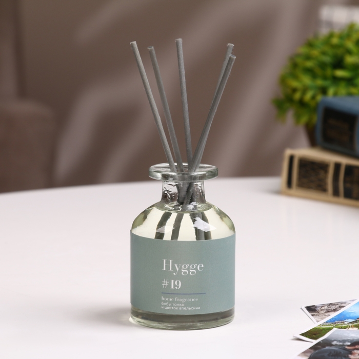 Диффузор ароматический Hygge #19 Бобы тонка и цветок апельсина 100 мл Диффузор ароматический Hygge #19 Бобы тонка и цветок апельсина 100 мл