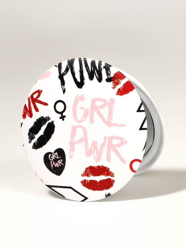 Зеркало складное круг (2) c/увел d7,5см GRL PWR белый пласт пакет QF Зеркало складное круг (2) c/увел d7,5см GRL PWR белый пласт пакет QF