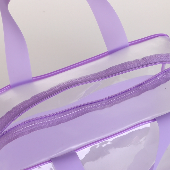 Косметичка на молнии, цвет сиреневый Косметичка на молнии, цвет сиреневый