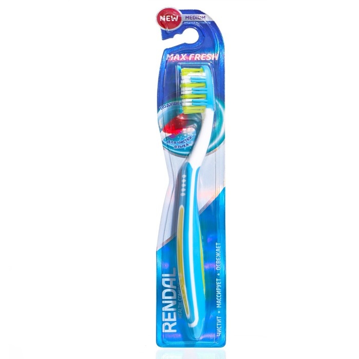 Зубная щётка Rendall 3 effect, средней жесткости, микс, 1 шт. Зубная щётка Rendall 3 effect, средней жесткости, микс, 1 шт.