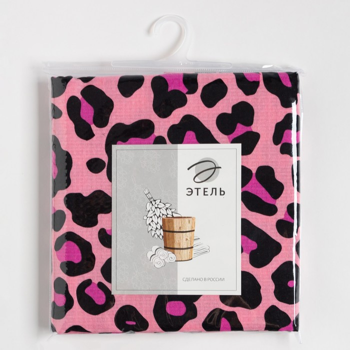 Простыня для бани Leopard 150х180±5 см, 100% хлопок, вафельное полотно, 160 гр/м2 Простыня для бани Leopard 150х180±5 см, 100% хлопок, вафельное полотно, 160 гр/м2