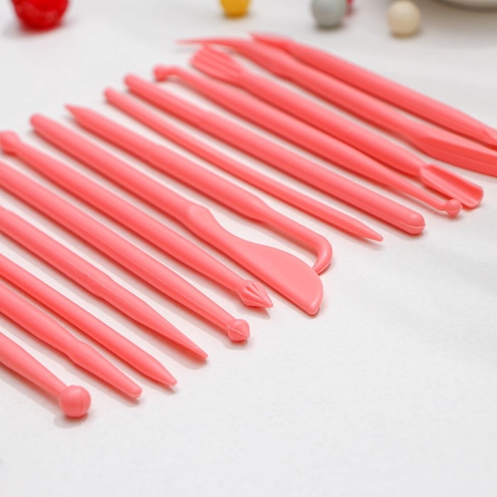 Набор для моделирования кондитерских украшений Доляна, 14 шт, 12×0,5 см, цвет МИКС Набор для моделирования кондитерских украшений Доляна, 14 шт, 12×0,5 см, цвет МИКС