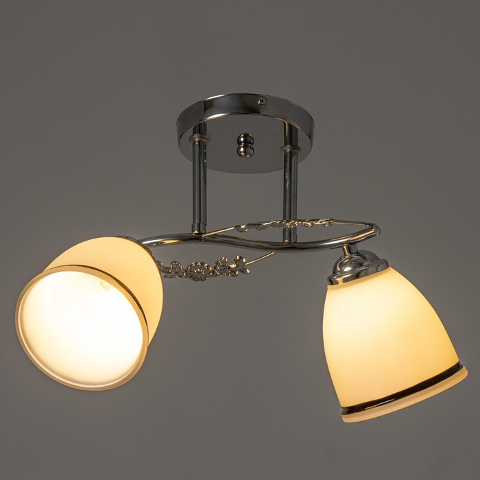 Люстра Люстра "Офелия" 2хЕ27 40т хром 47х18х25 см BayerLux