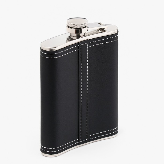 Фляжка для алкоголя Фляжка для алкоголя "Герб", нержавеющая сталь, подарочная, армейская, 240 мл, 8 oz