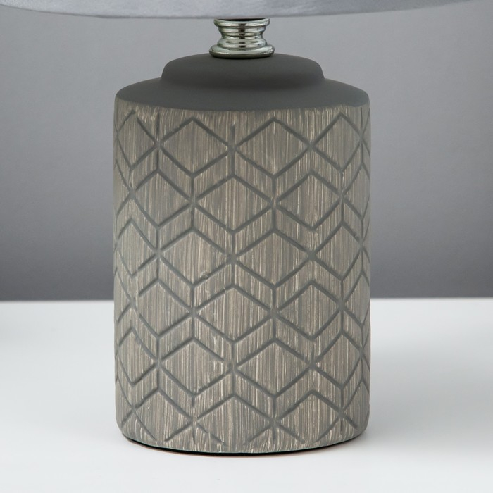 Лампа настольная 08939/1 E14 40Вт серый 17х17х30 см RISALUX