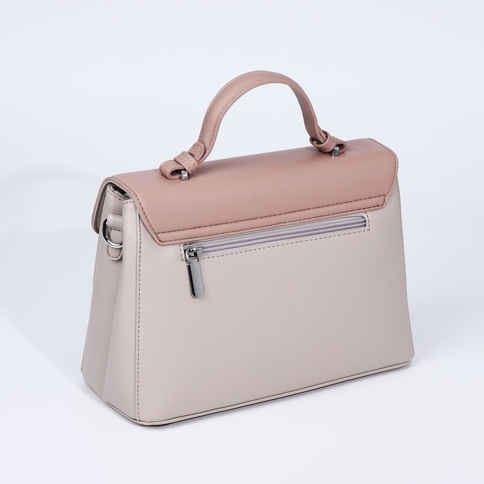 Сумка-мессенджер на магнитах, наружный карман, длинный ремень, цвет бежевый Сумка-мессенджер на магнитах, наружный карман, длинный ремень, цвет бежевый