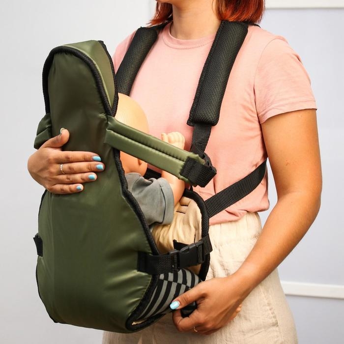 Рюкзак кенгуру для малыша «Сидим и лежим», цвет хаки Рюкзак кенгуру для малыша «Сидим и лежим», цвет хаки