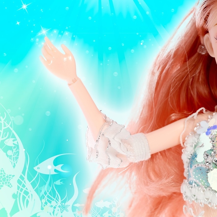 Кукла сказочная «Волшебная русалочка», цвет зелёный Кукла сказочная «Волшебная русалочка», цвет зелёный