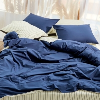 Постельное бельё Этель 2 сп Stripes: blue, 175х215см, 200х214см, 50х70см-2 шт, перкаль,114 г/м2