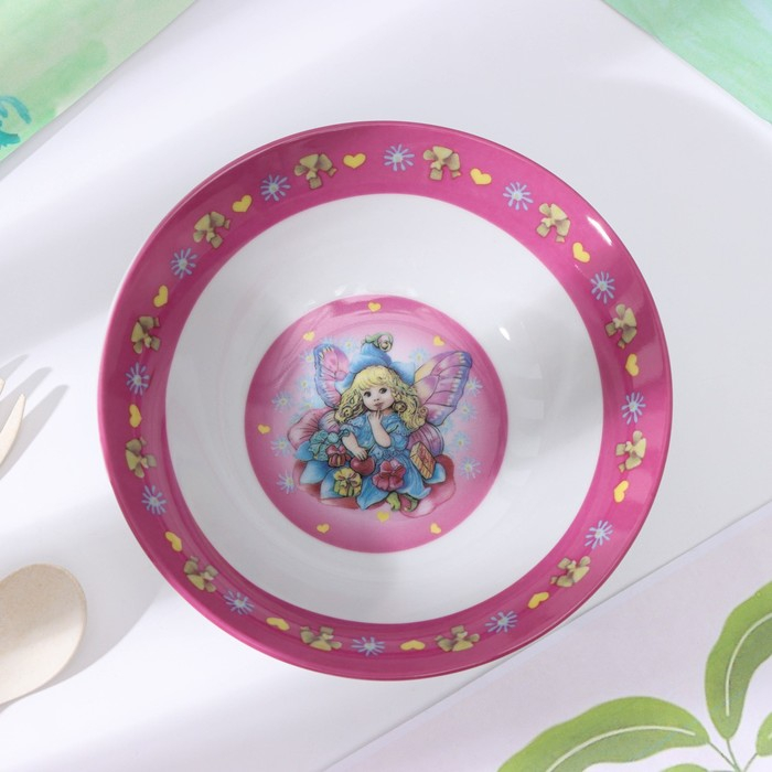 Набор детской посуды из керамики Доляна «Дюймовочка», 3 предмета: кружка 230 мл, миска 400 мл, тарелка d=18 см,цвет белый Набор детской посуды из керамики Доляна «Дюймовочка», 3 предмета: кружка 230 мл, миска 400 мл, тарелка d=18 см,цвет белый