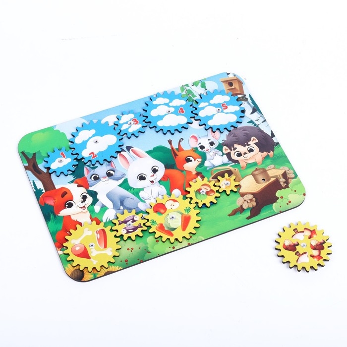 Набор шестерёнок «Кто что ест?» Набор шестерёнок «Кто что ест?»