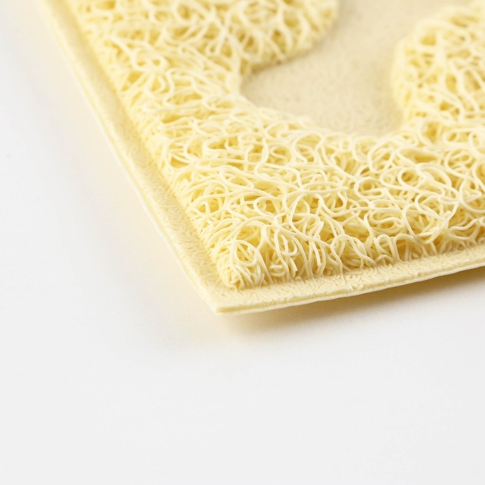 Коврик универсальный под миску и лоток «Косточки», 30х40 см, бежевый Коврик универсальный под миску и лоток «Косточки», 30х40 см, бежевый