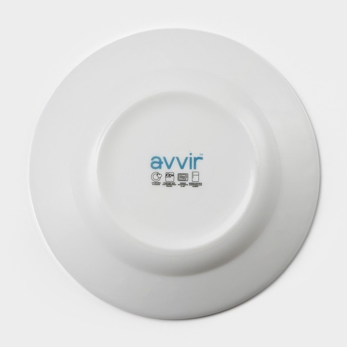 Тарелка глубокая Avvir «Регал», 450 мл, d=20 см, стеклокерамика, цвет белый Тарелка глубокая Avvir «Регал», 450 мл, d=20 см, стеклокерамика, цвет белый