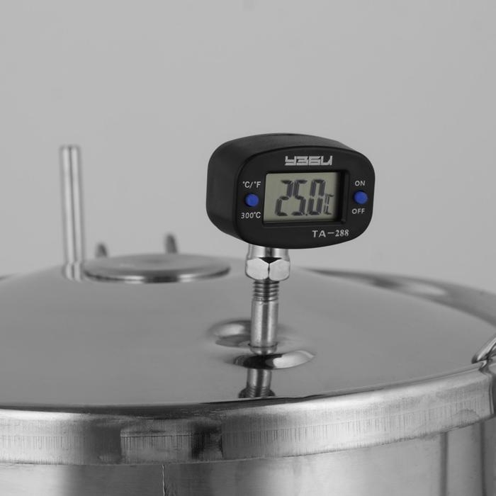 Коптильня домашняя «Аромат», для горячего копчения, 14 л, термометр МИКС, нержавеющая сталь Коптильня домашняя «Аромат», для горячего копчения, 14 л, термометр МИКС, нержавеющая сталь