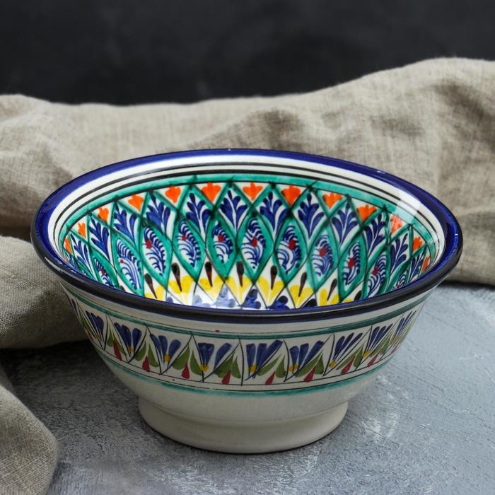 Коса Риштанская Керамика  Коса Риштанская Керамика "Узоры", 18 см, большая, микс