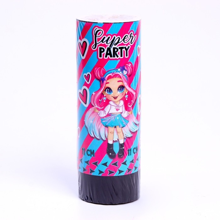 Хлопушка пружинная поворотная Super party, 11 см Хлопушка пружинная поворотная Super party, 11 см
