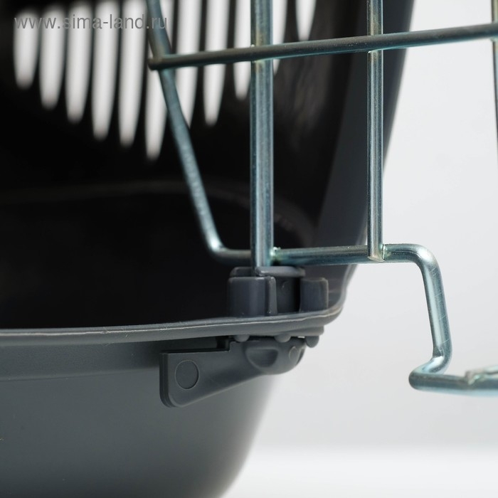 Переноска для животных до 9 кг  Переноска для животных до 9 кг "Пижон", металлическая дверь, 43 х 29 х 27,5 см, бежево-серая