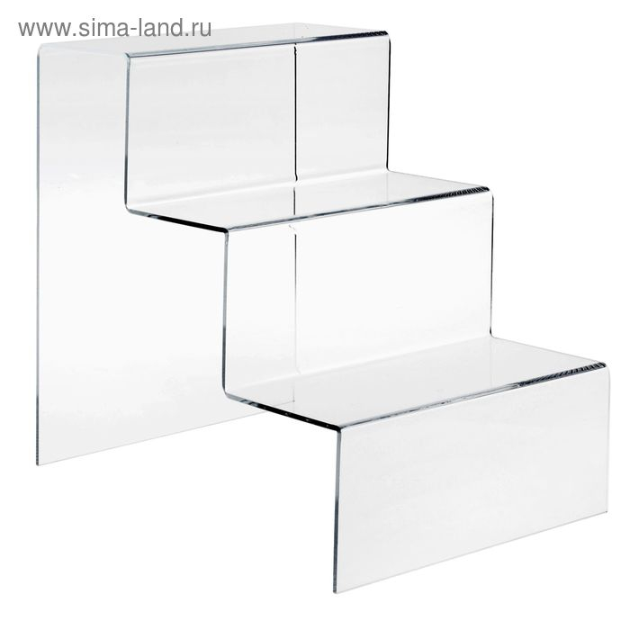 Горка 3 ступеньки 20×27×28 см, оргстекло 3 мм, В ЗАЩИТНОЙ ПЛЁНКЕ