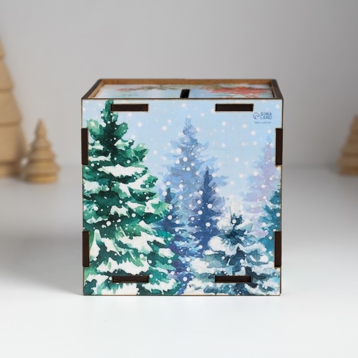 Копилка куб  Копилка куб "Сказочного благополучия" 10х10х10 см