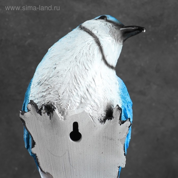 Подвесной декор - кормушка  Подвесной декор - кормушка "Сойка голубая" 12х13х24см