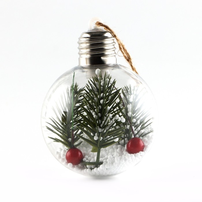 Новогодний шар ёлочный «Новый год подарит сказку», d=8 см. Новогодний шар ёлочный «Новый год подарит сказку», d=8 см.