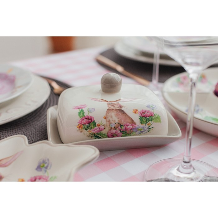 Маслёнка Доляна «Зайка», 17×12×8,5 см Маслёнка Доляна «Зайка», 17×12×8,5 см