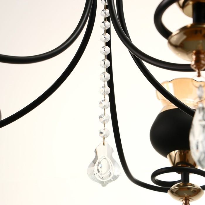 Люстра Люстра "Лира" 5хЕ27 40Вт черный 60х60х85 см BayerLux