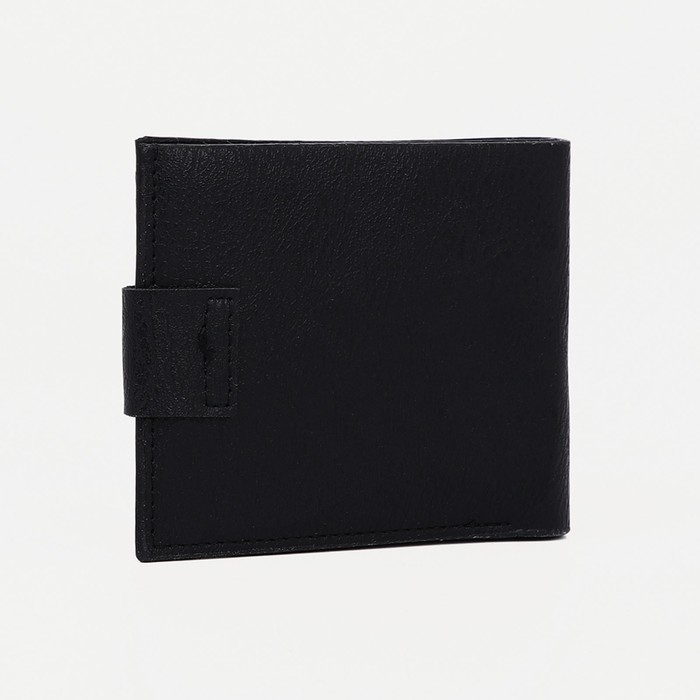 Портмоне мужское на магните, отдел для купюр, для карт, для монет, цвет чёрный Портмоне мужское на магните, отдел для купюр, для карт, для монет, цвет чёрный