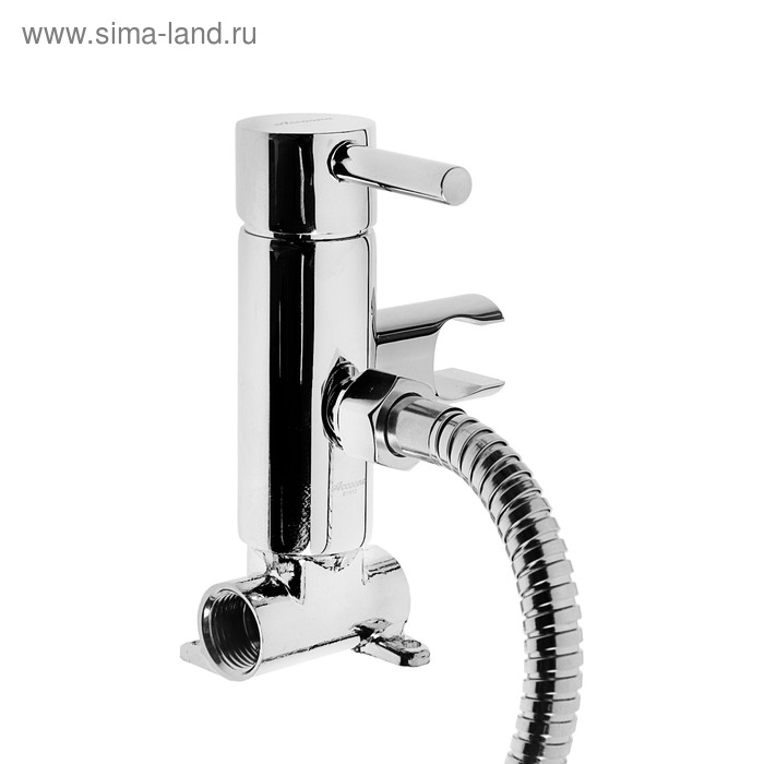 Смеситель для биде Accoona A3290, однорычажный, с гигиенической лейкой, латунь, хром Смеситель для биде Accoona A3290, однорычажный, с гигиенической лейкой, латунь, хром