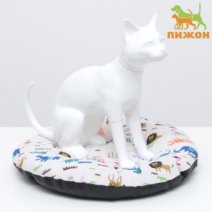 Лежак для животных  Лежак для животных "ЗооМир", 45 х 45 х 10 см, белый