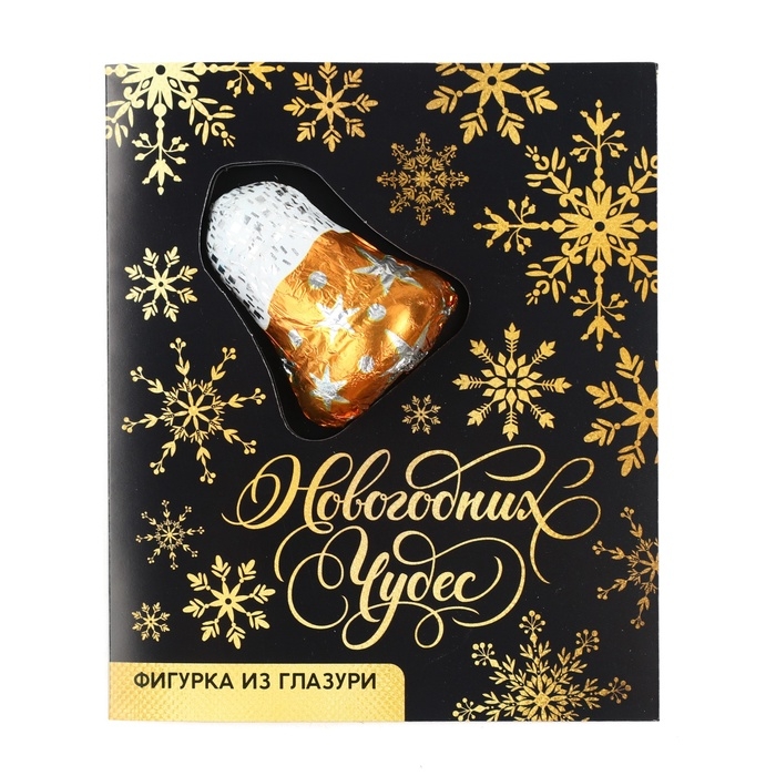 Открытка с фигуркой из глазури «Снежинки», 18 г Открытка с фигуркой из глазури «Снежинки», 18 г