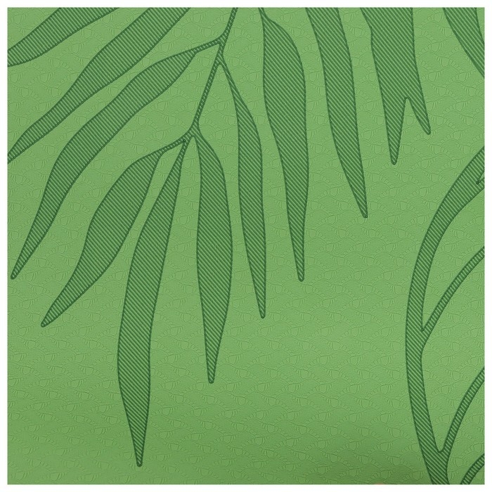 Коврик для йоги Sangh Tropics, 183х61х0,6 см, цвет зелёный Коврик для йоги Sangh Tropics, 183х61х0,6 см, цвет зелёный