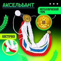 Карнавальный набор «На парад победы»: аксельбант, значок, цвет триколор