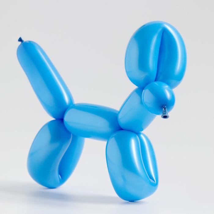 Шар для твистинга латексный 150 Шар для твистинга латексный 150", перламутровый, набор 100 шт., цвет синий