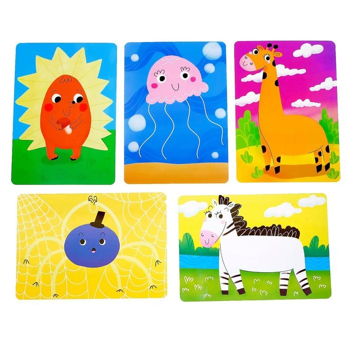 Развивающий набор с пластилином «Закончи картинку» Развивающий набор с пластилином «Закончи картинку»