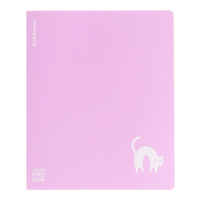 Тетрадь 48 листов в клетку ErichKrause Тетрадь 48 листов в клетку ErichKrause "CoverProBook Brave cats", пластиковая обложка с тиснением, шелкография, блок офсет 100% белизны, микс