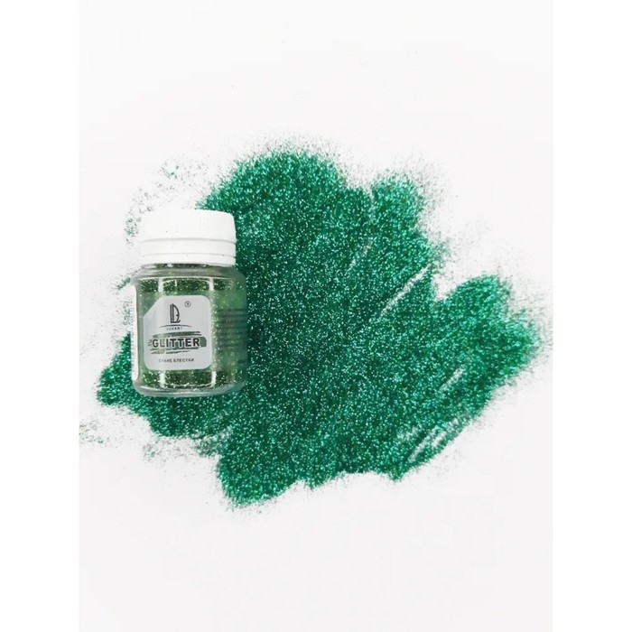 Декоративные блёстки LUXART LuxGlitter (сухие), 20 мл, размер 0.2 мм, зелёные Декоративные блёстки LUXART LuxGlitter (сухие), 20 мл, размер 0.2 мм, зелёные