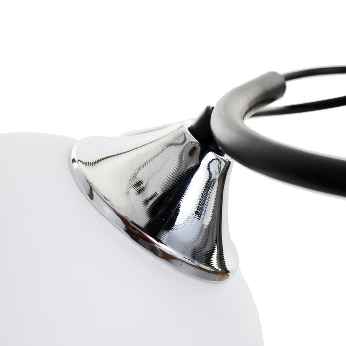 Люстра Люстра "Милава" 3хЕ27 40Вт чёрно-хромовый 62х62х27 см BayerLux