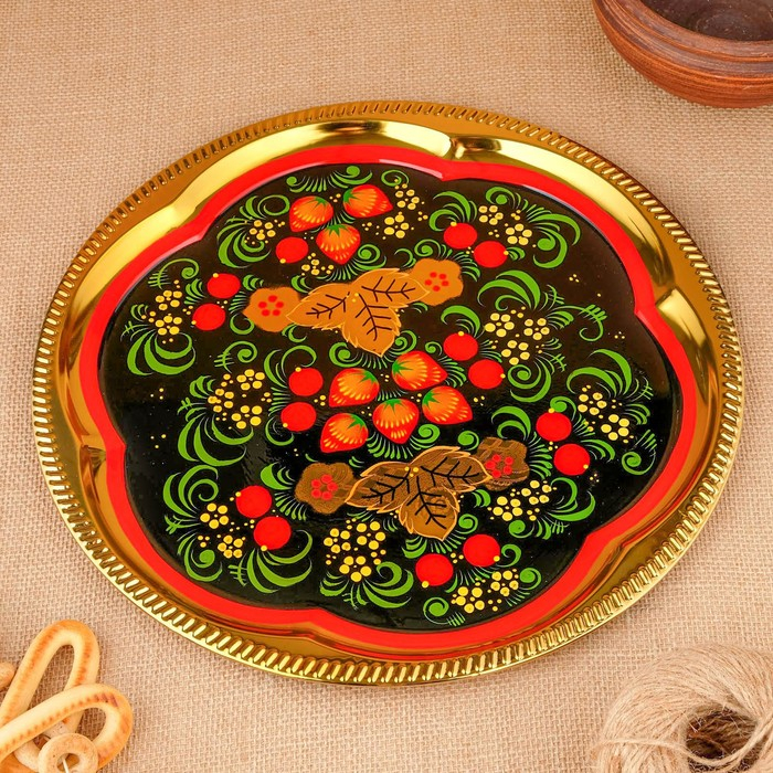 Набор «Хохлома», овал, 3 предмета, самовар 3 л, заварочный чайник 0,7 л, поднос Набор «Хохлома», овал, 3 предмета, самовар 3 л, заварочный чайник 0,7 л, поднос