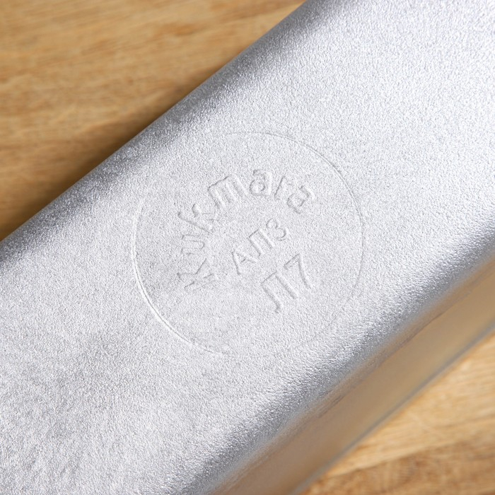 Хлебная форма, 22×11×11,5 см, 1,95 л, цвет серебряный Хлебная форма, 22×11×11,5 см, 1,95 л, цвет серебряный