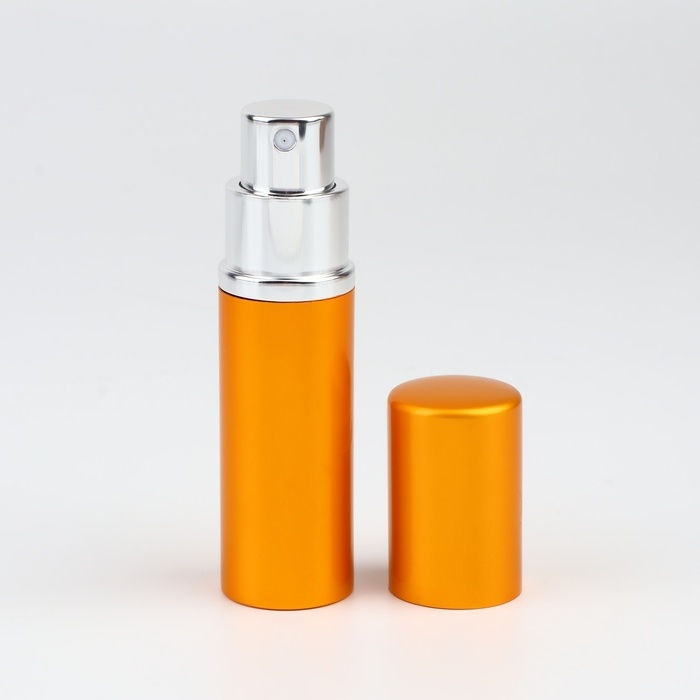 Флакон для парфюма, с распылителем, 10 мл, цвет золотистый Флакон для парфюма, с распылителем, 10 мл, цвет золотистый