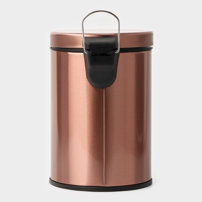Ведро мусорное с педалью Stölz, 3 л, нержавеющая сталь, цвет бронзовый Ведро мусорное с педалью Stölz, 3 л, нержавеющая сталь, цвет бронзовый
